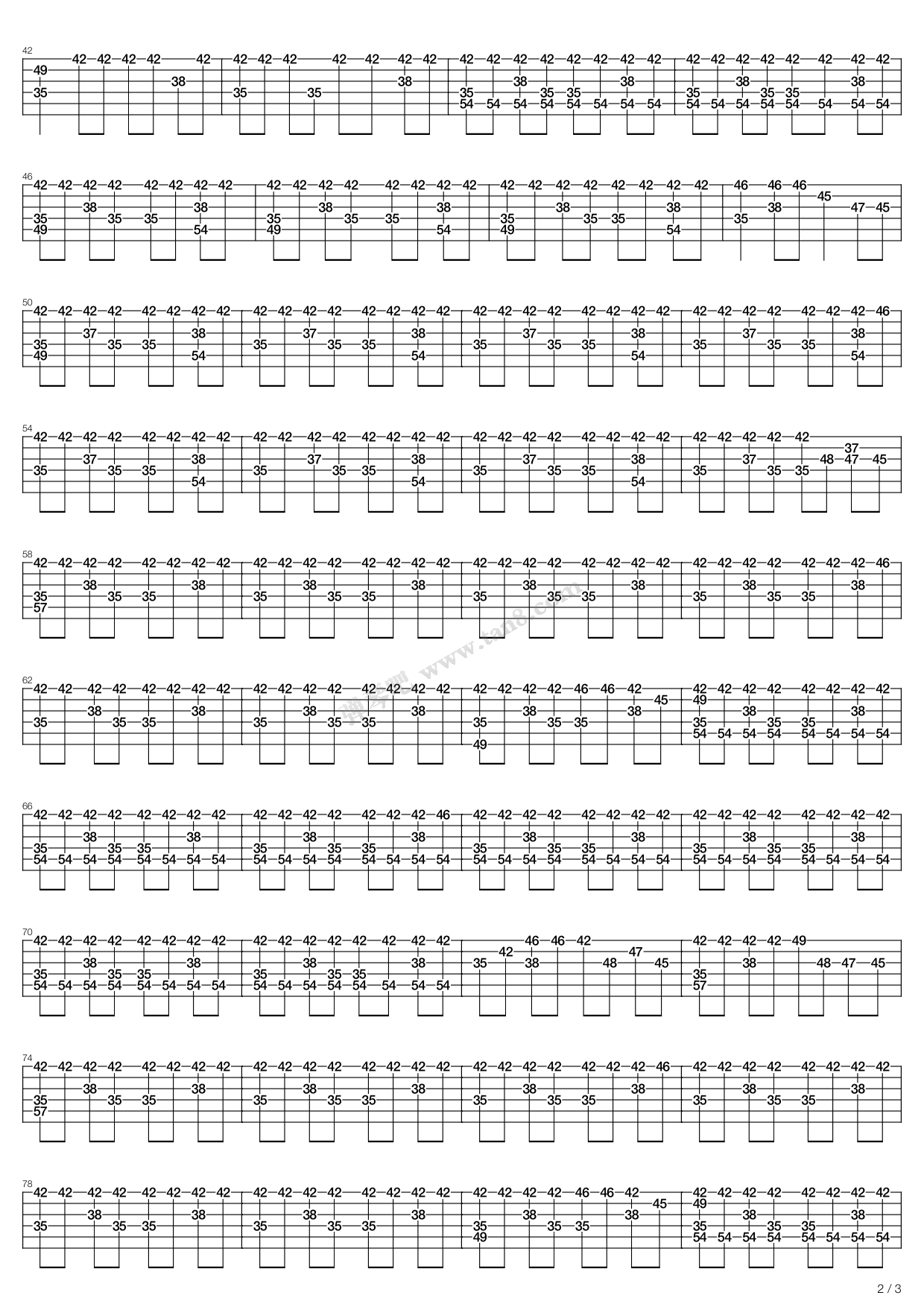 呢喃 吉他谱-虫虫吉他谱免费下载