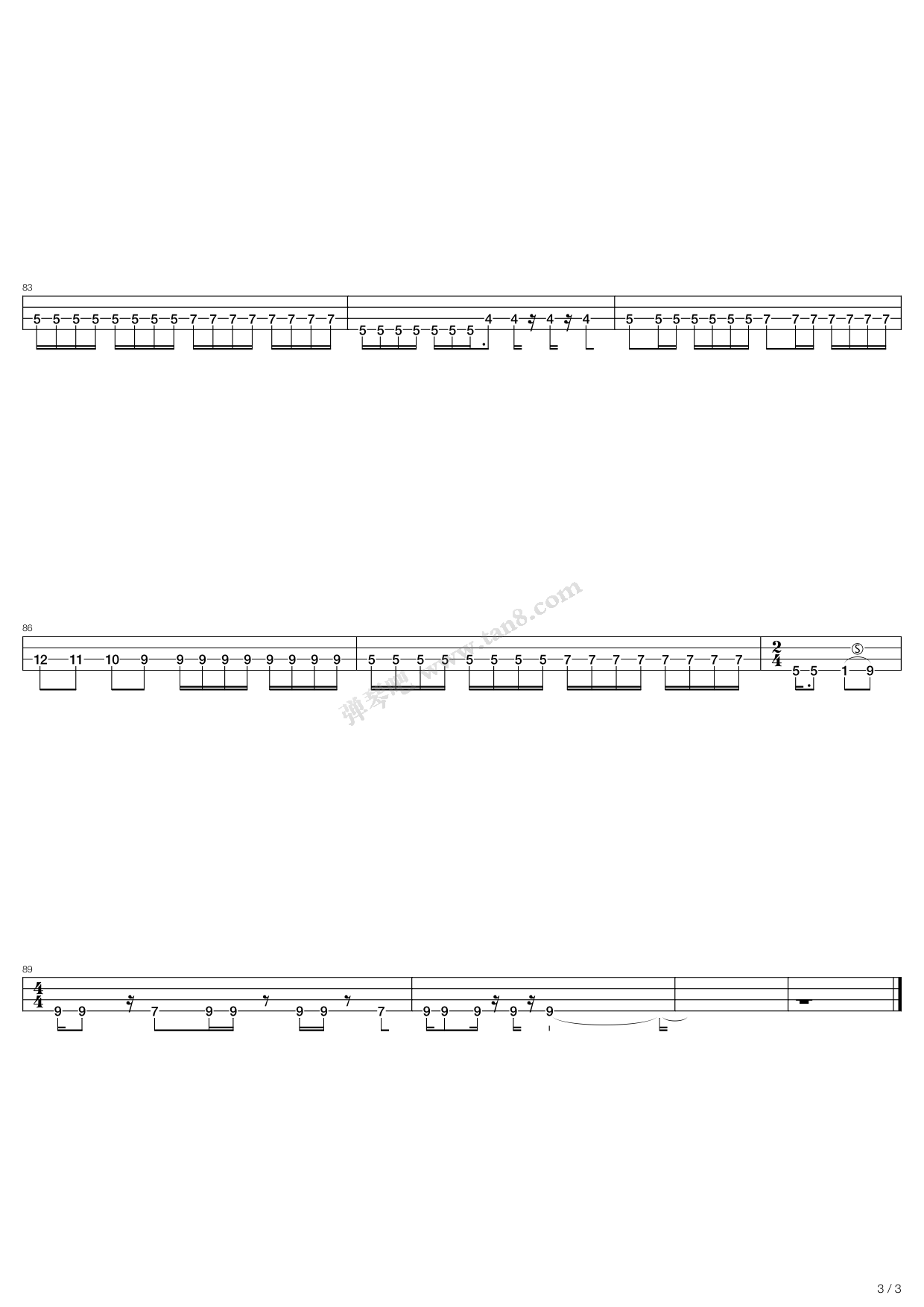 孙悟空 吉他谱-虫虫吉他谱免费下载