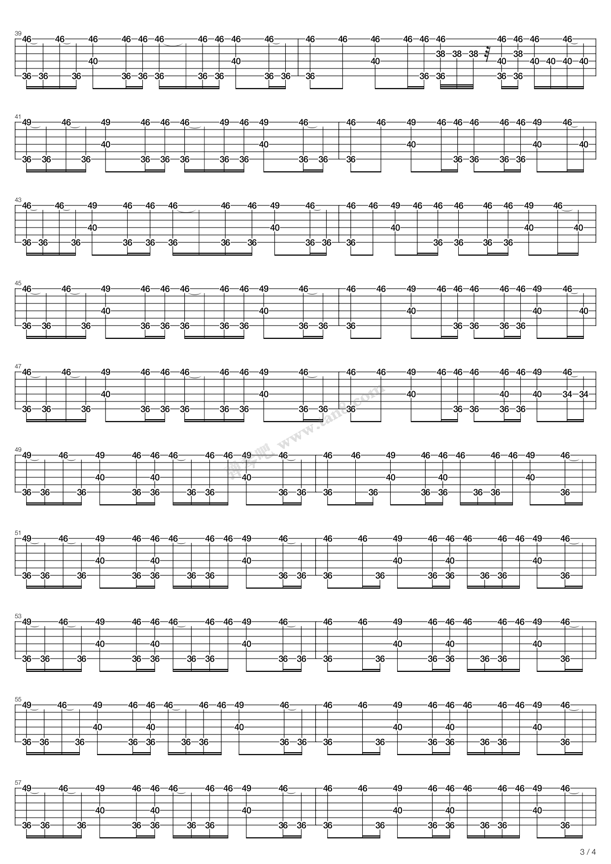 《starry night》,joe satriani(六线谱 吉他谱吉他谱 第14页