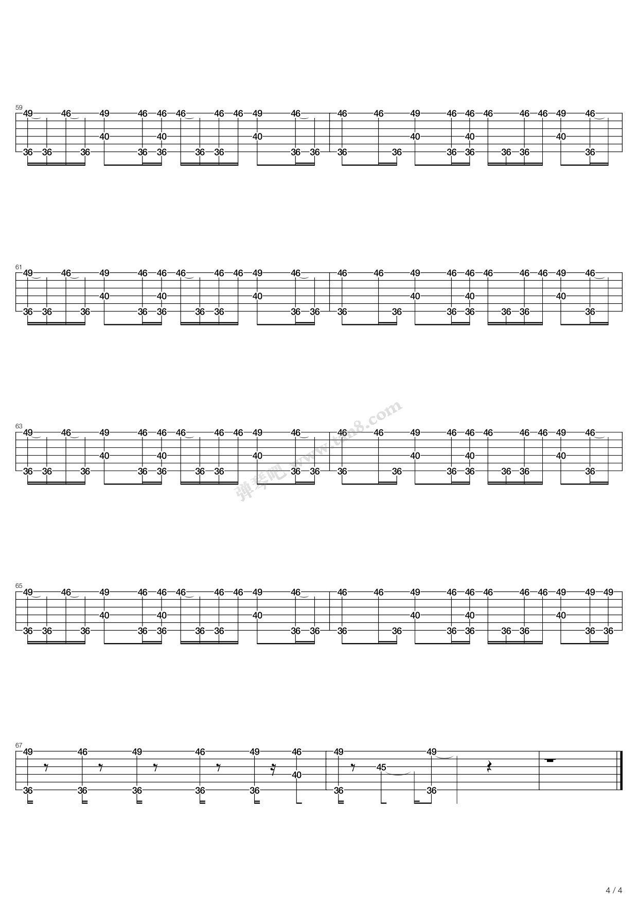 《starry night》,joe satriani(六线谱 吉他谱吉他谱 第15页