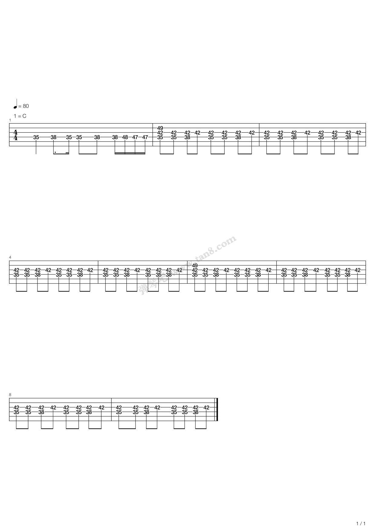 不必勉强 吉他谱-虫虫吉他谱免费下载