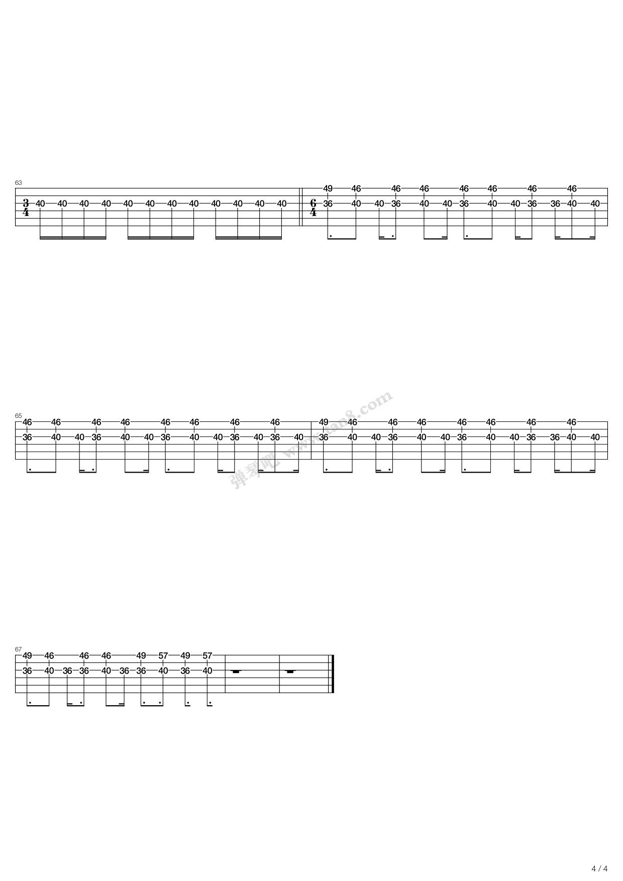 《holiday》,green day(绿日)(六线谱 调六线吉他谱-虫虫吉他谱免费