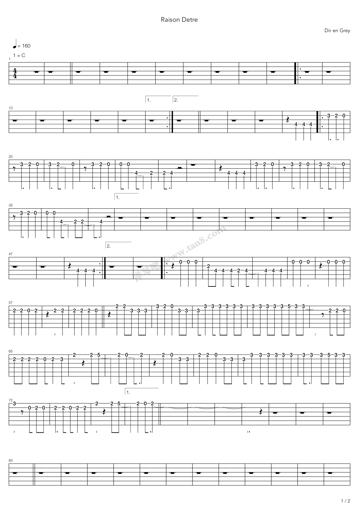 >> >> dir en grey >>raison detre