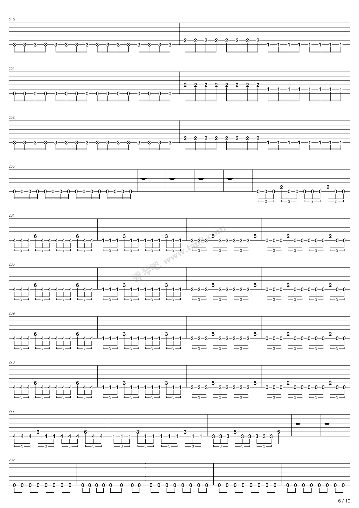 《death死亡乐队 - death medley》,death死亡乐队(六线谱 吉他谱吉他