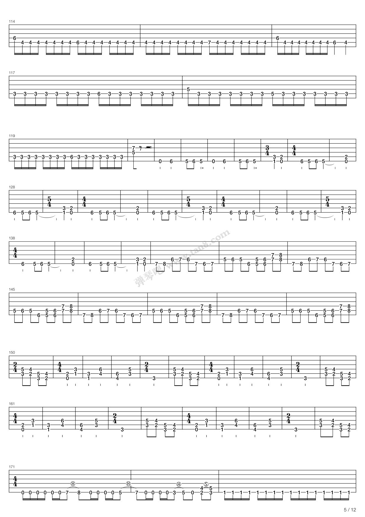 《death死亡乐队 - death medley》,death死亡乐队(六线谱 吉他谱吉他