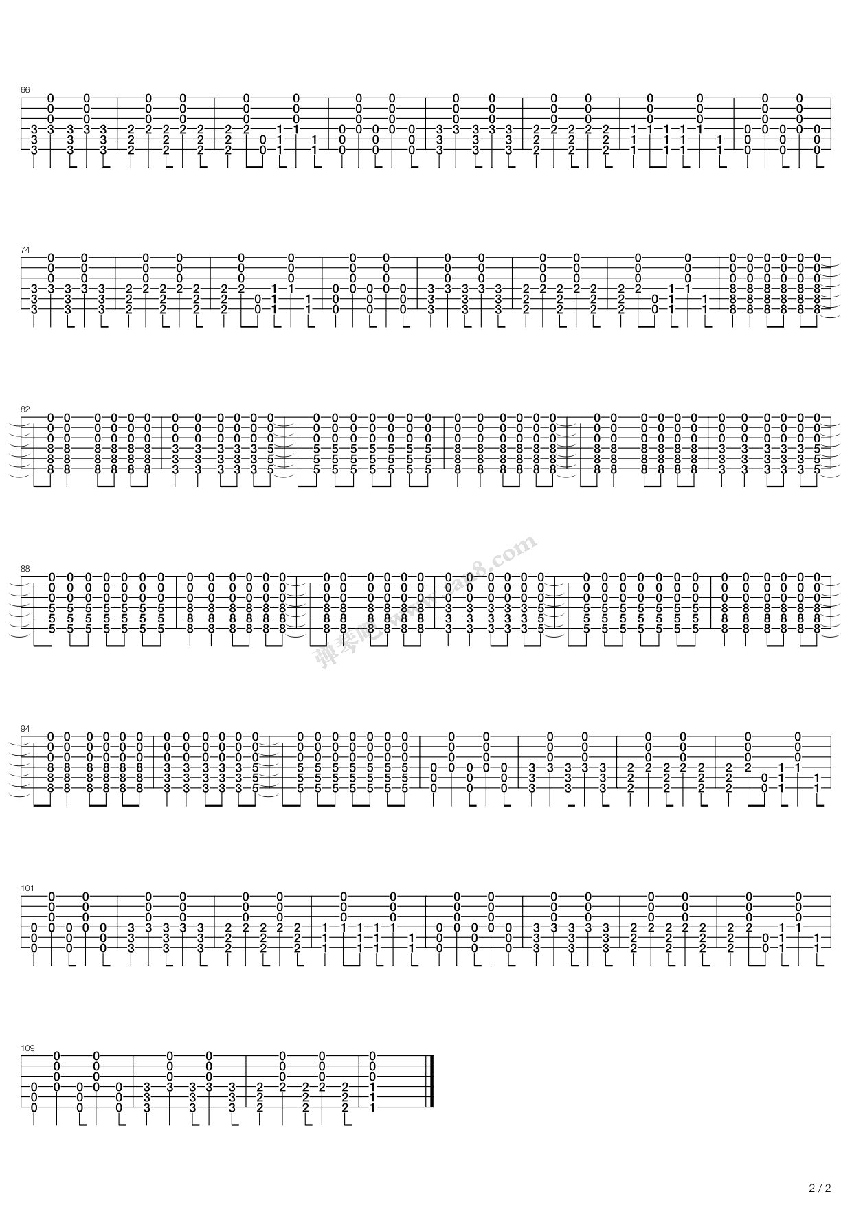 《God Put A Smile Upon Your Face》,Coldplay（六线谱 调六线吉他谱虫虫吉他谱免费下载
