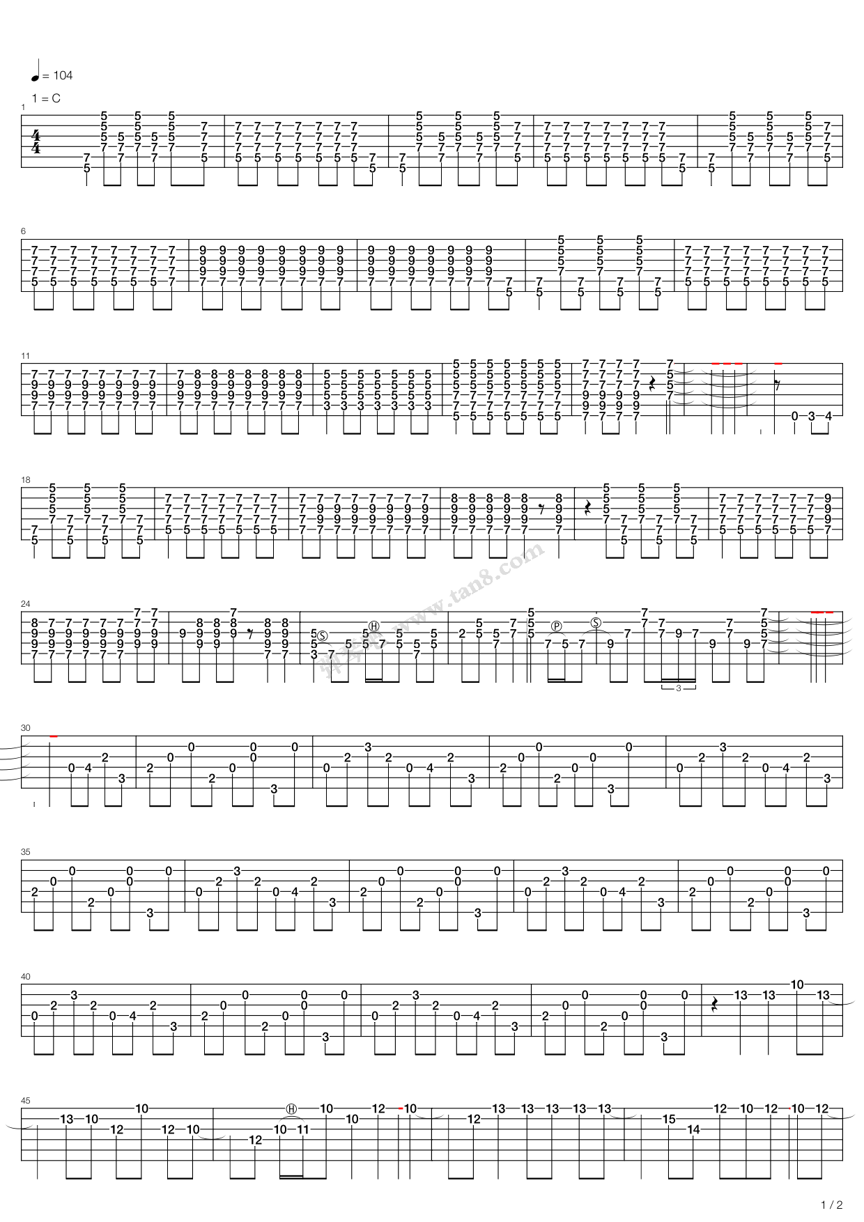 clapton, eric - badge 吉他谱-虫虫吉他谱免费下载
