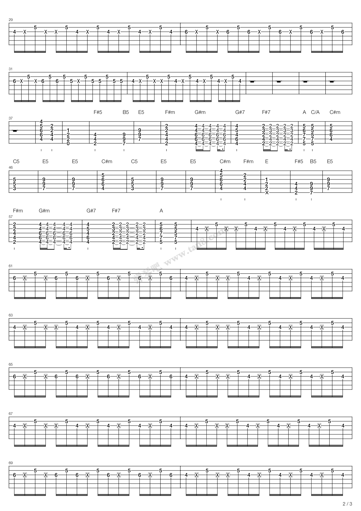 活着便精彩 吉他谱-虫虫吉他谱免费下载