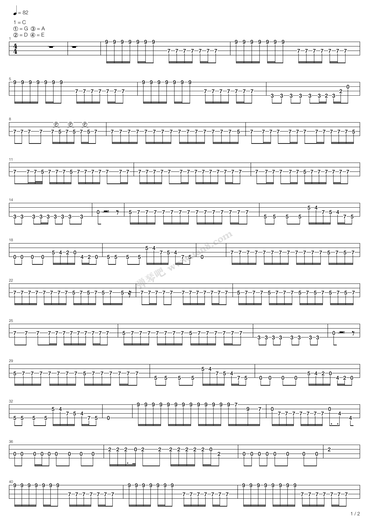 beatles (the)披头士乐队 - helter skelter (2) 吉他谱-虫虫吉他谱