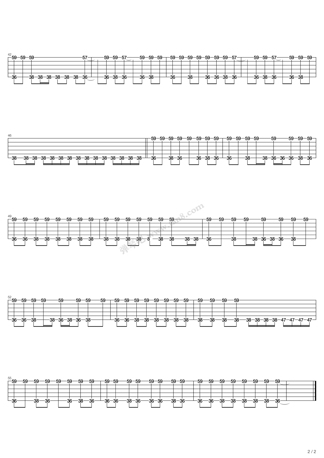 《badge》,cream(六线谱 吉他谱吉他谱 第5页