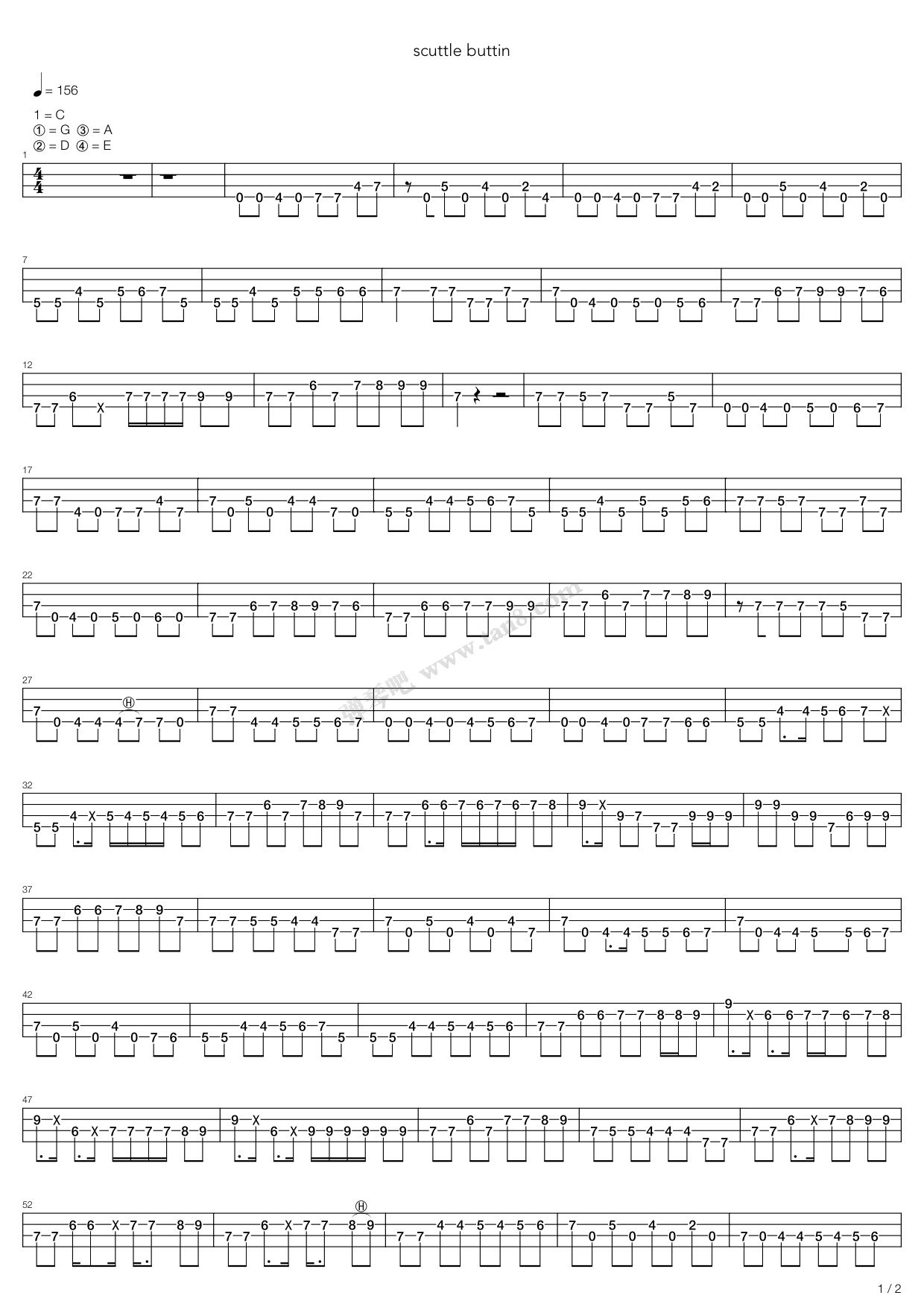 >> 儿歌 >> stevie ray vaughan >>scuttle buttin