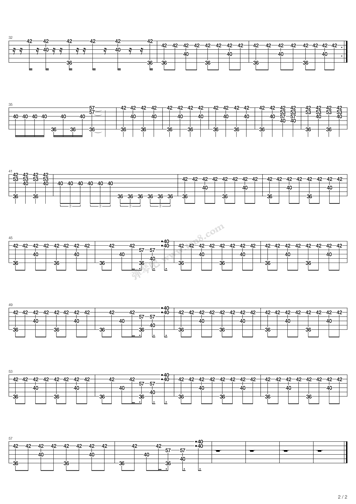 《take a walk》,mr. big(六线谱 吉他谱吉他谱 第14页