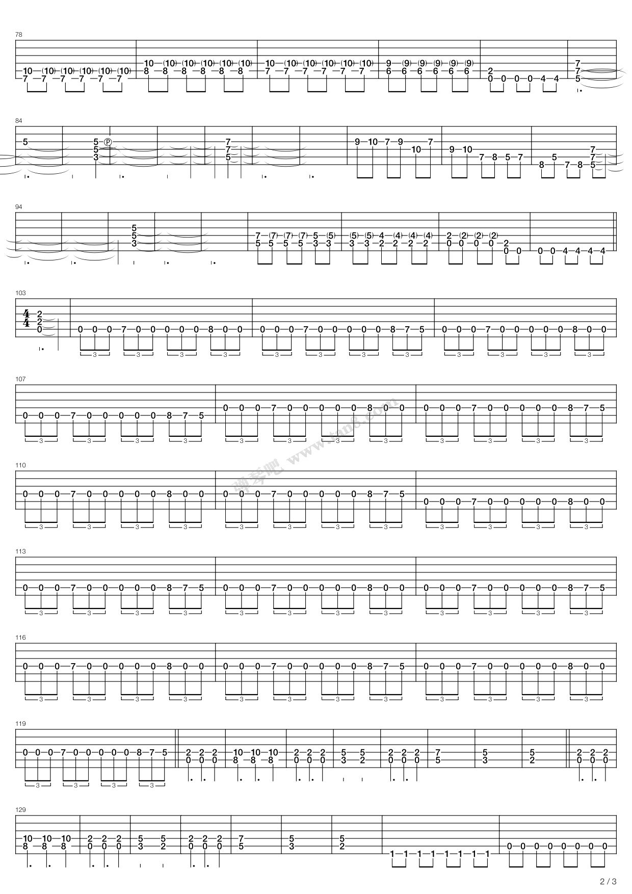 《black sheep》,sonata arctica(六线谱 吉他谱吉他谱 第14页