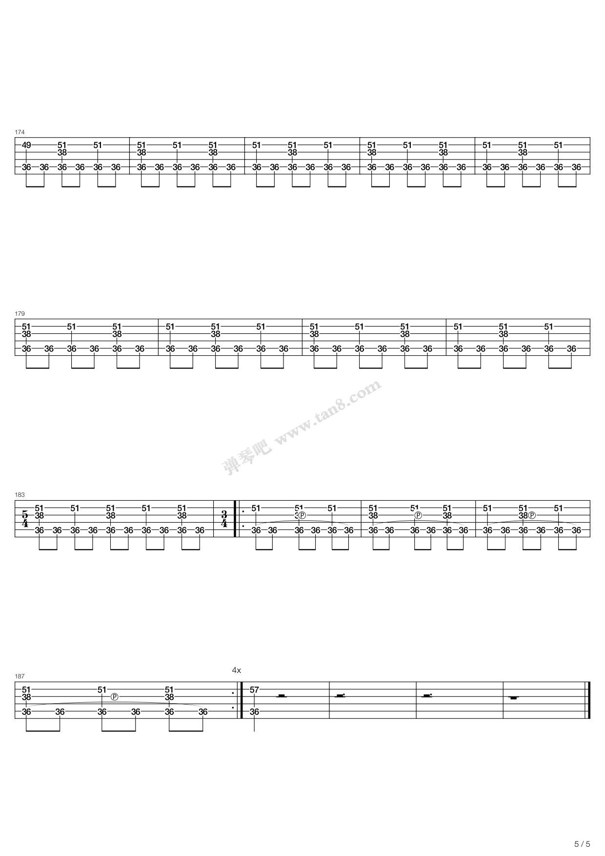 《black sheep》,sonata arctica(六线谱 吉他谱吉他谱 第12页