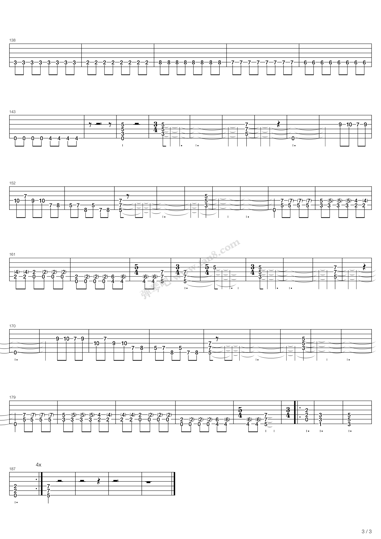 《black sheep》,sonata arctica(六线谱 吉他谱吉他谱 第15页