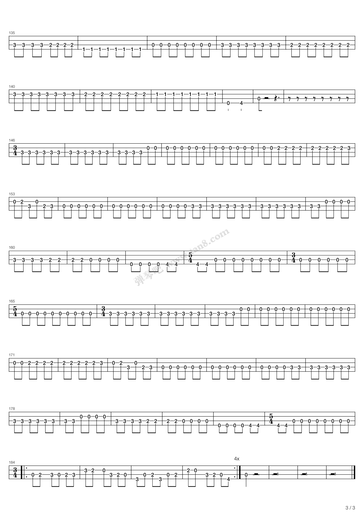 《black sheep》,sonata arctica(六线谱 吉他谱吉他谱 第18页