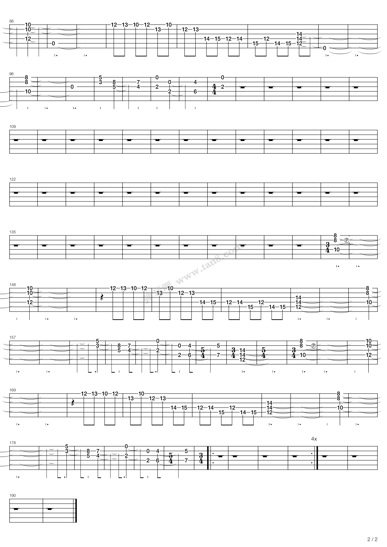 《black sheep》,sonata arctica(六线谱 吉他谱吉他谱 第24页