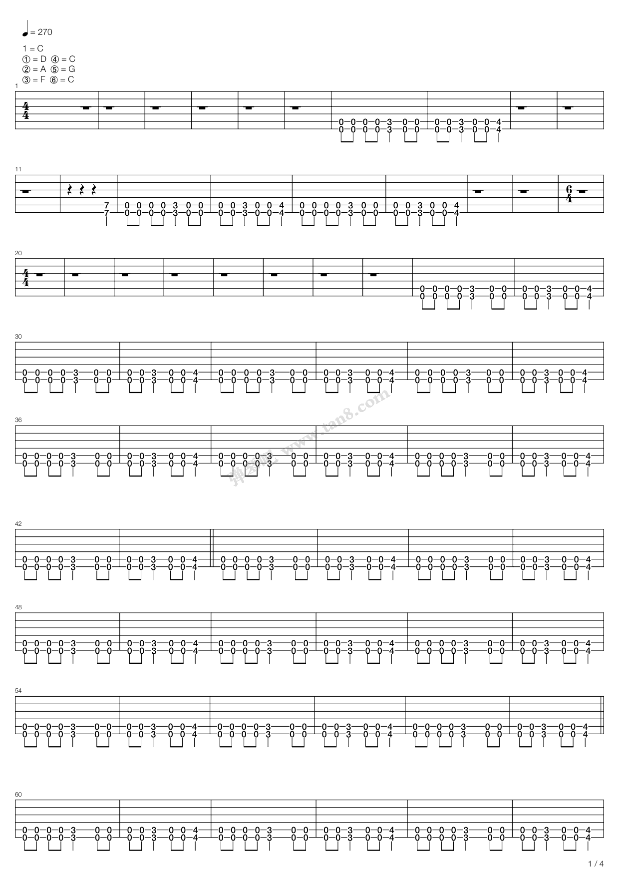 bitchslap 吉他谱-虫虫吉他谱免费下载