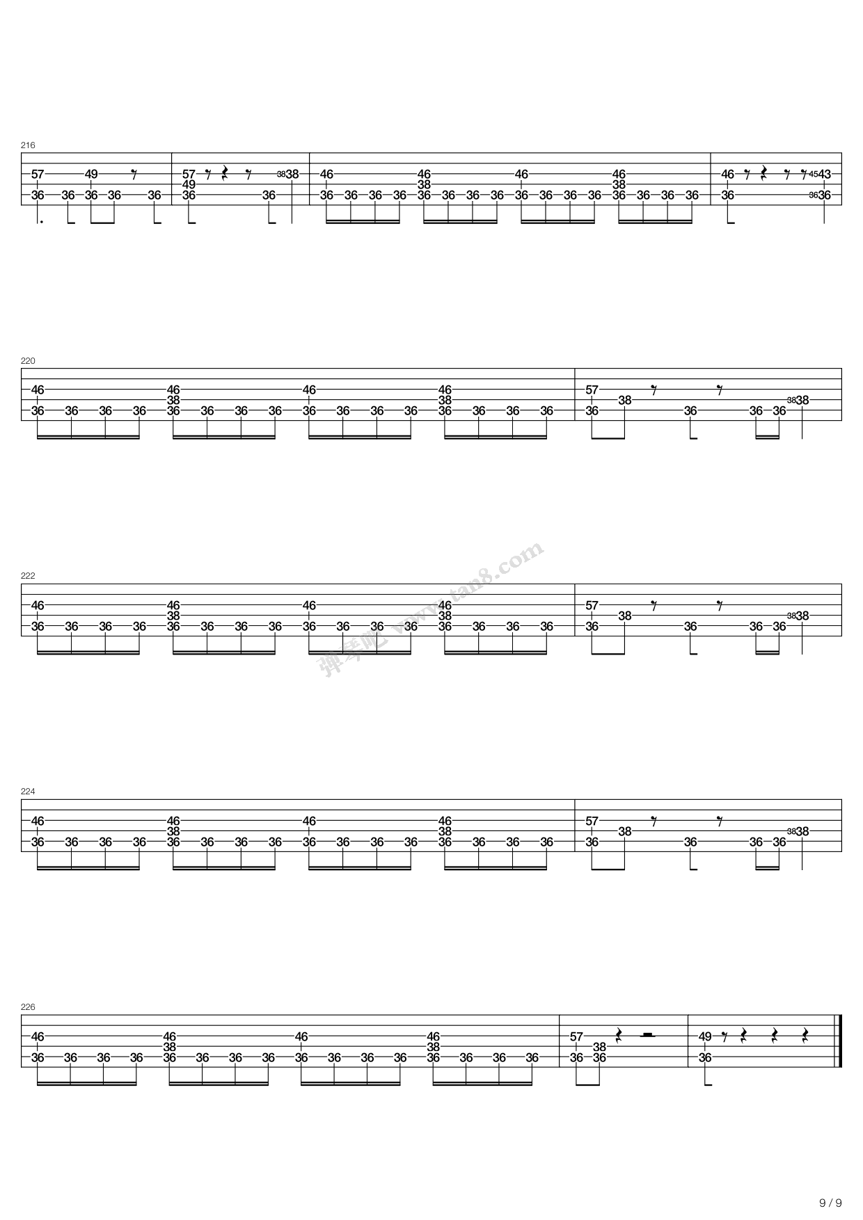 tenebrarum oratorium 吉他谱-虫虫吉他谱免费下载