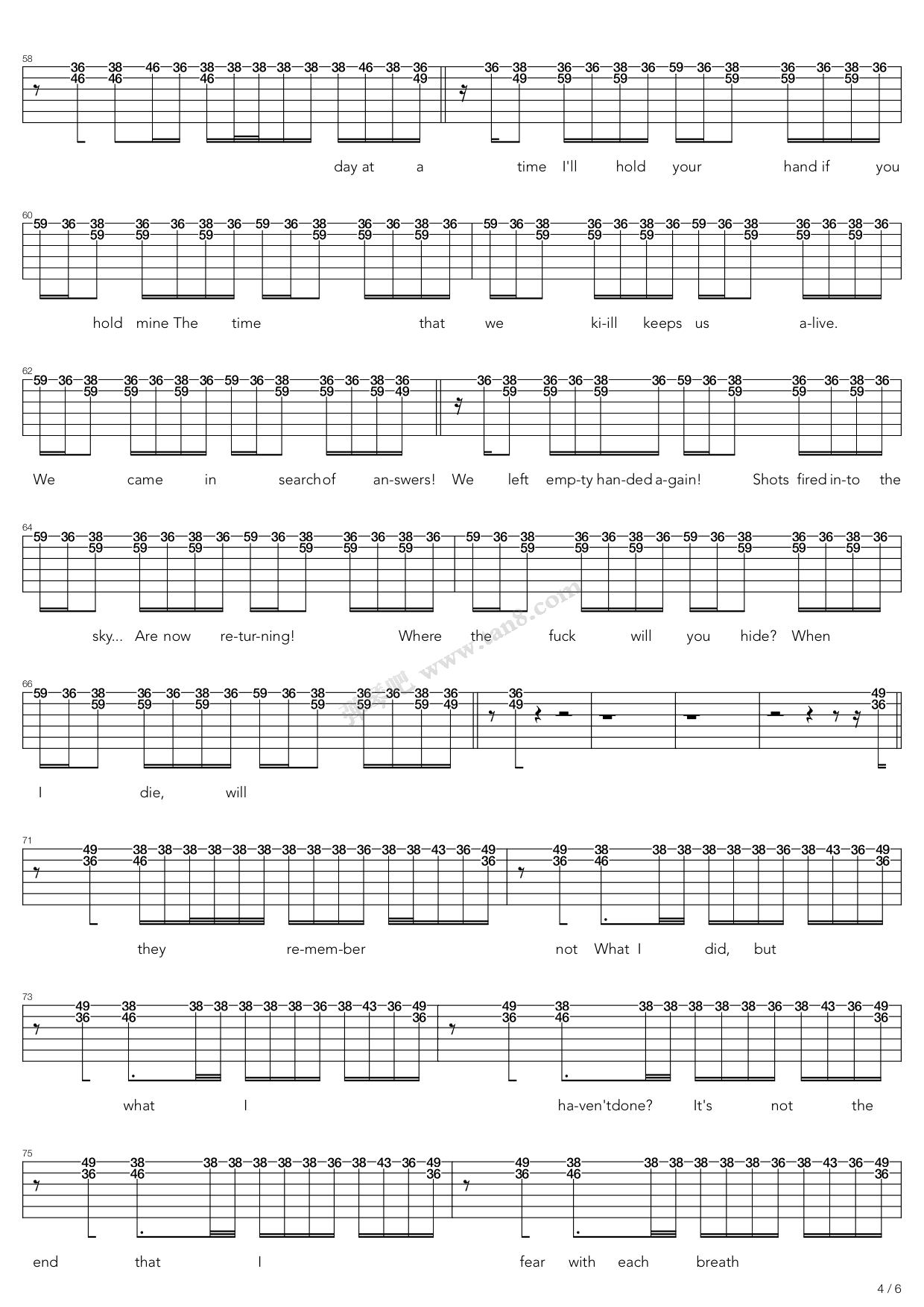 rumors of my demise have been greatly exaggerated 吉他谱-虫虫