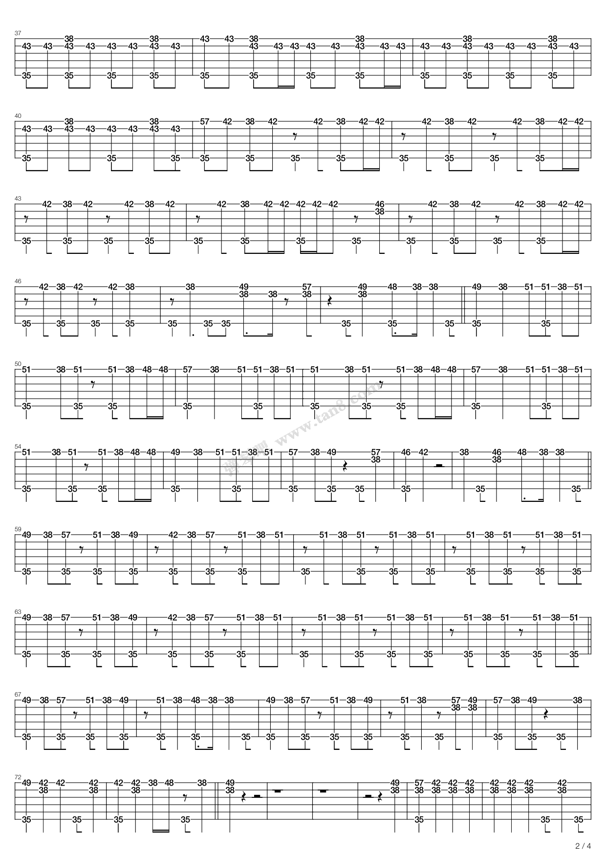 《round and round》,larc～en～ciel(六线谱 吉他谱吉他谱 第17页