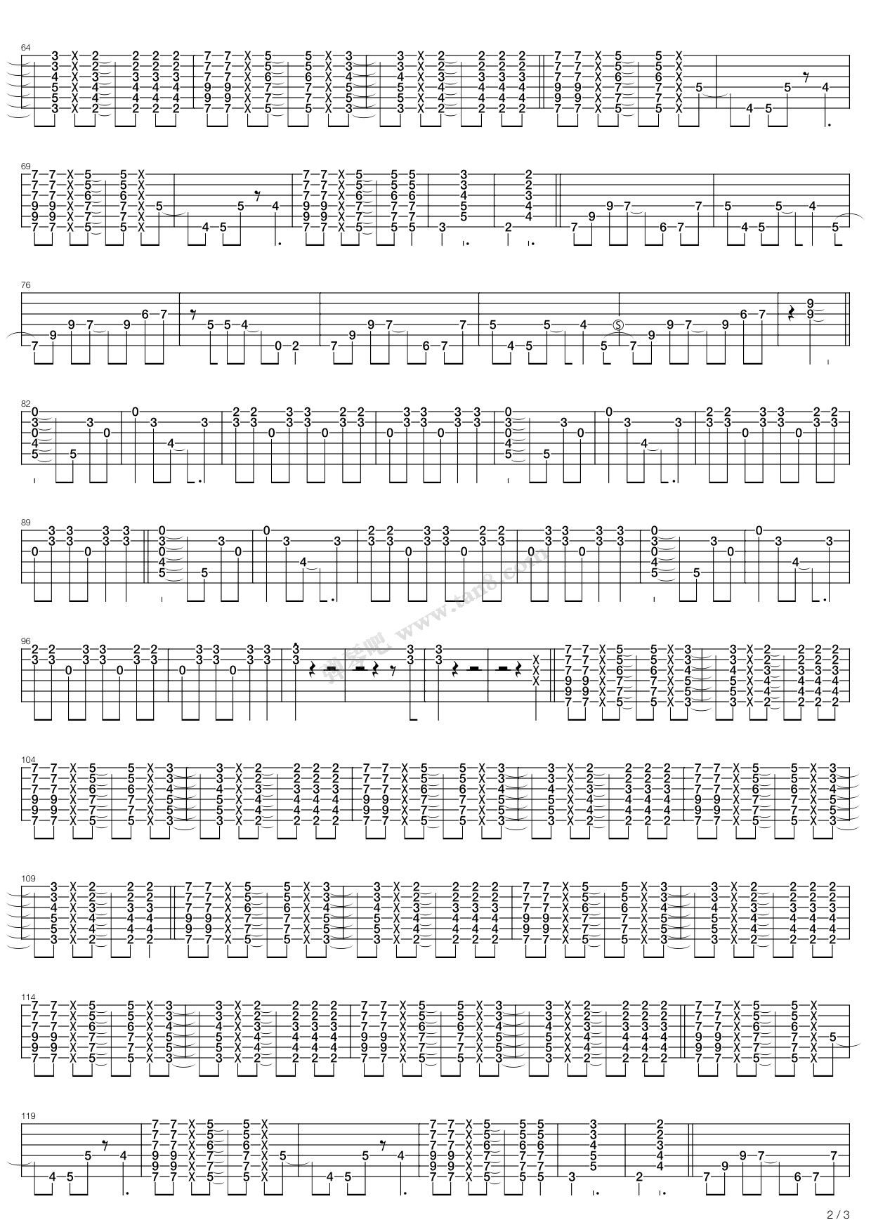 《round and round》,larc～en～ciel(六线谱 吉他谱吉他谱 第8页