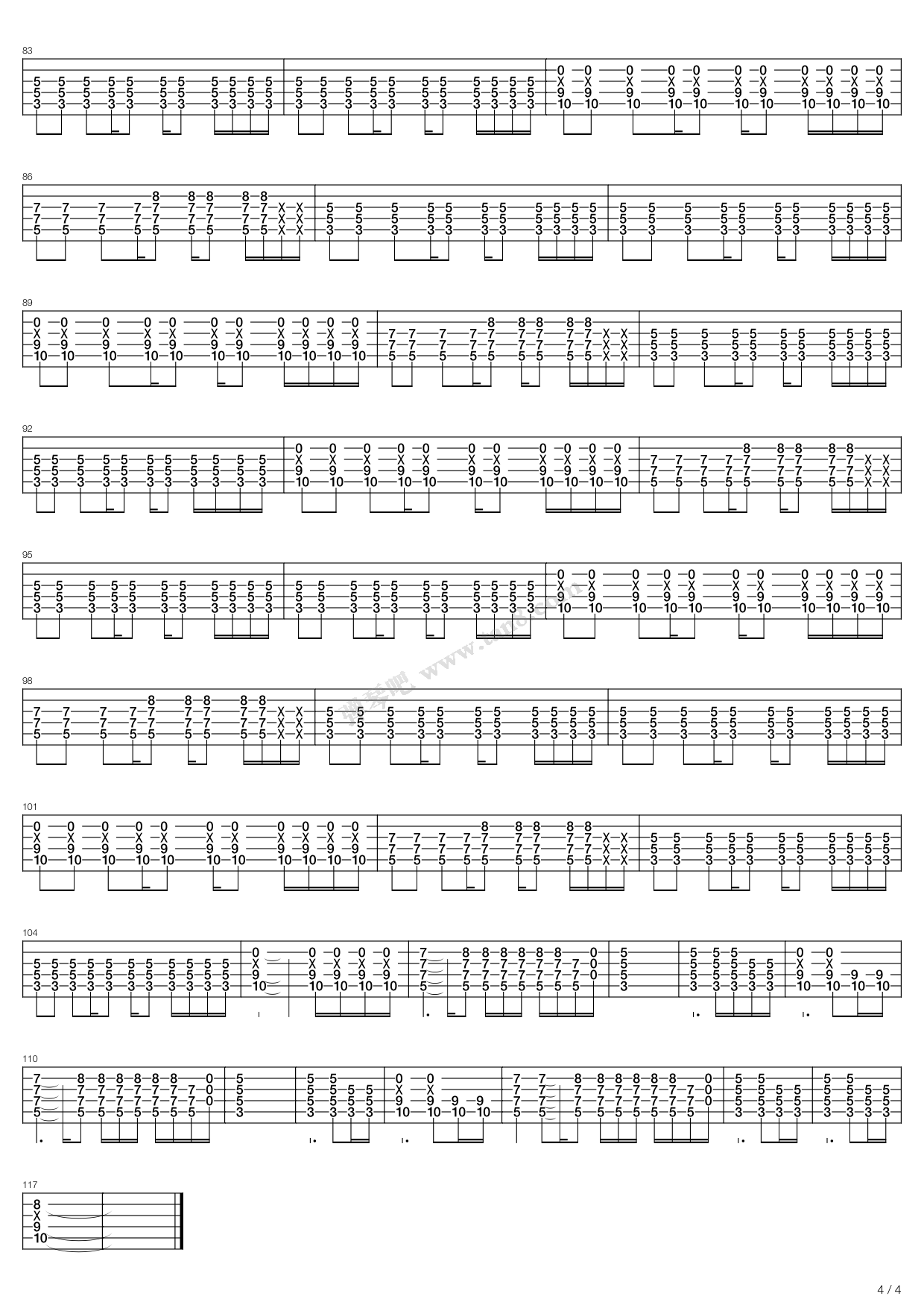 trailer trash 吉他谱-虫虫吉他谱免费下载