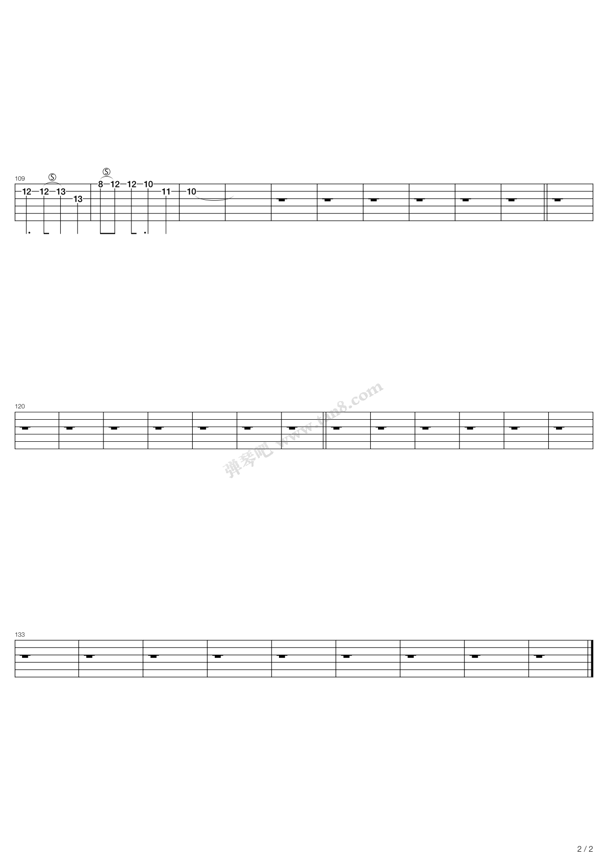 《rust》,miss may i(六线谱 吉他谱吉他谱 第12页