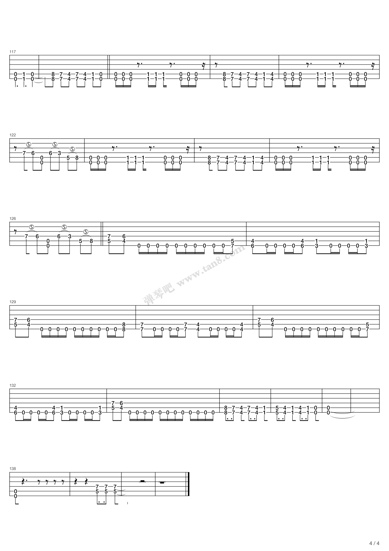 《rust》,miss may i(六线谱 吉他谱吉他谱 第8页