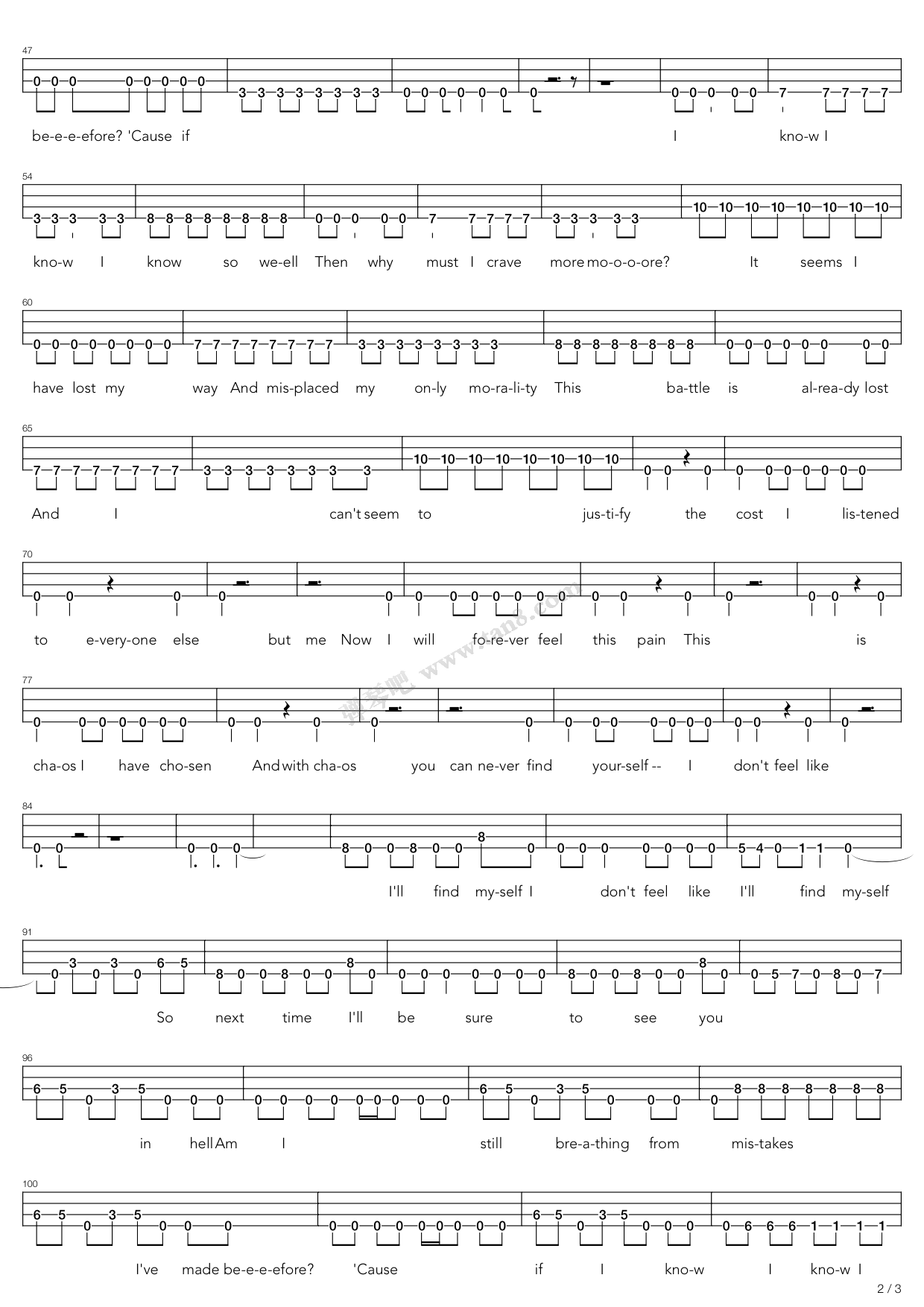 road of the lost 吉他谱-虫虫吉他谱免费下载