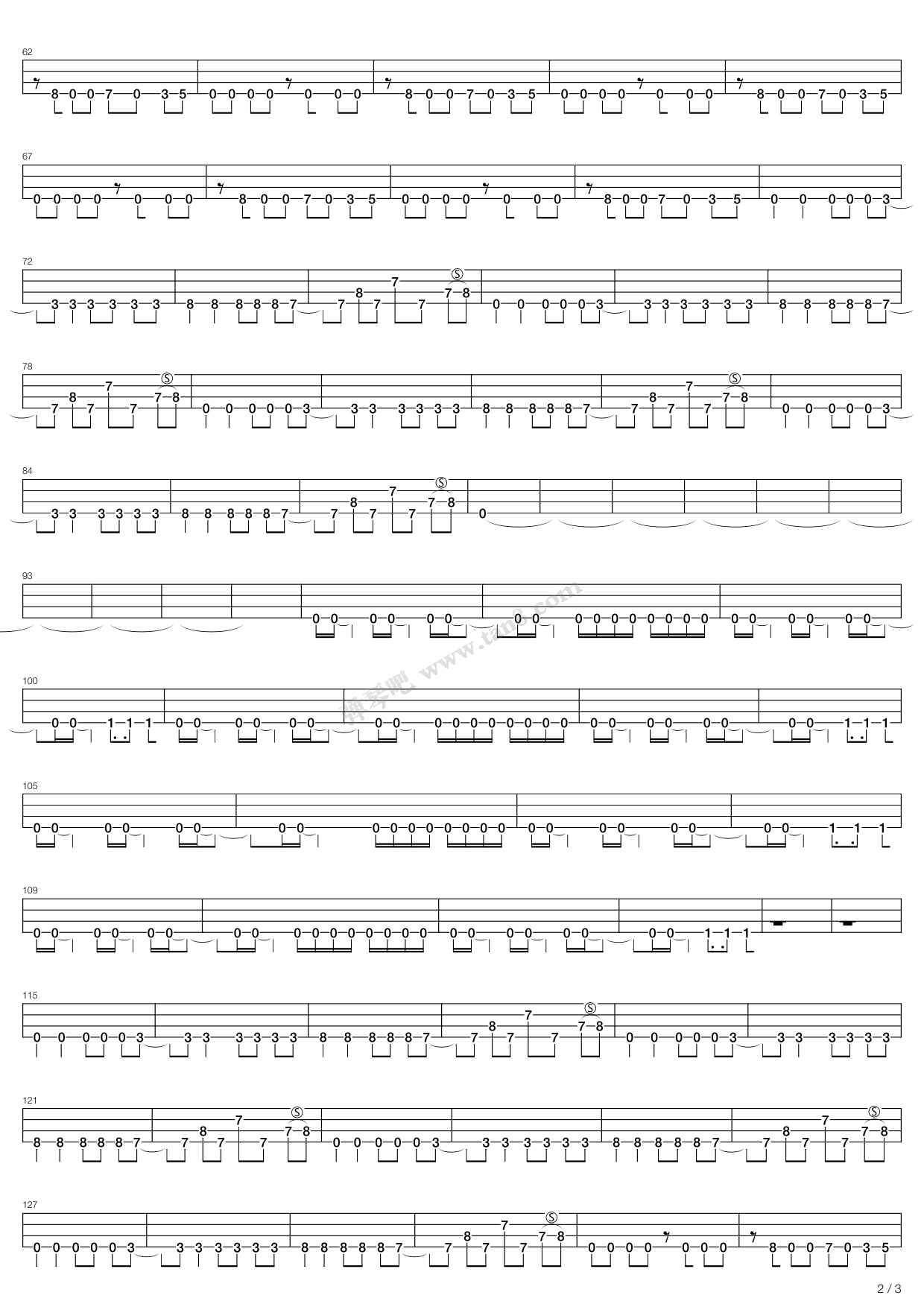 《day by day》,miss may i(六线谱 吉他谱吉他谱 第12页