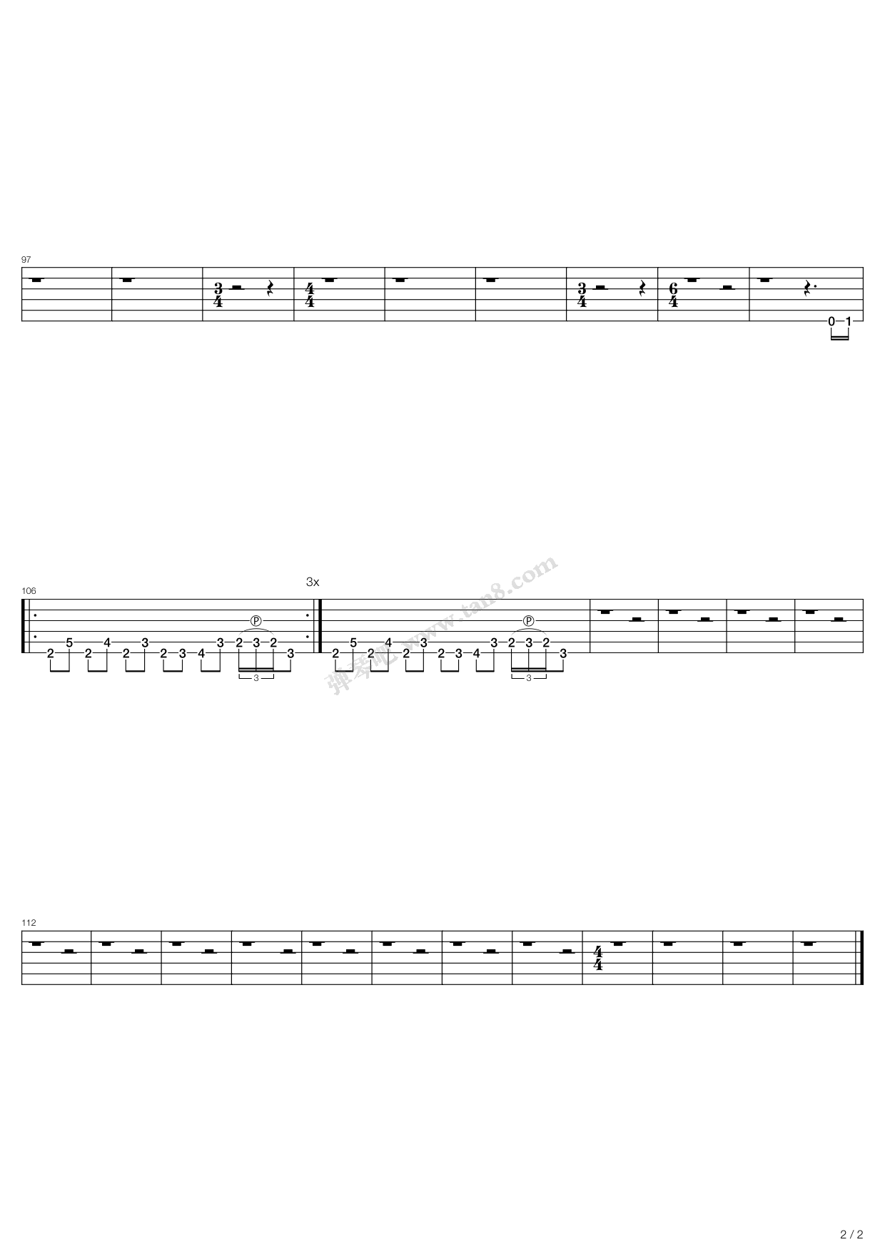 《china》,michael angelo(六线谱 吉他谱吉他谱 第8页