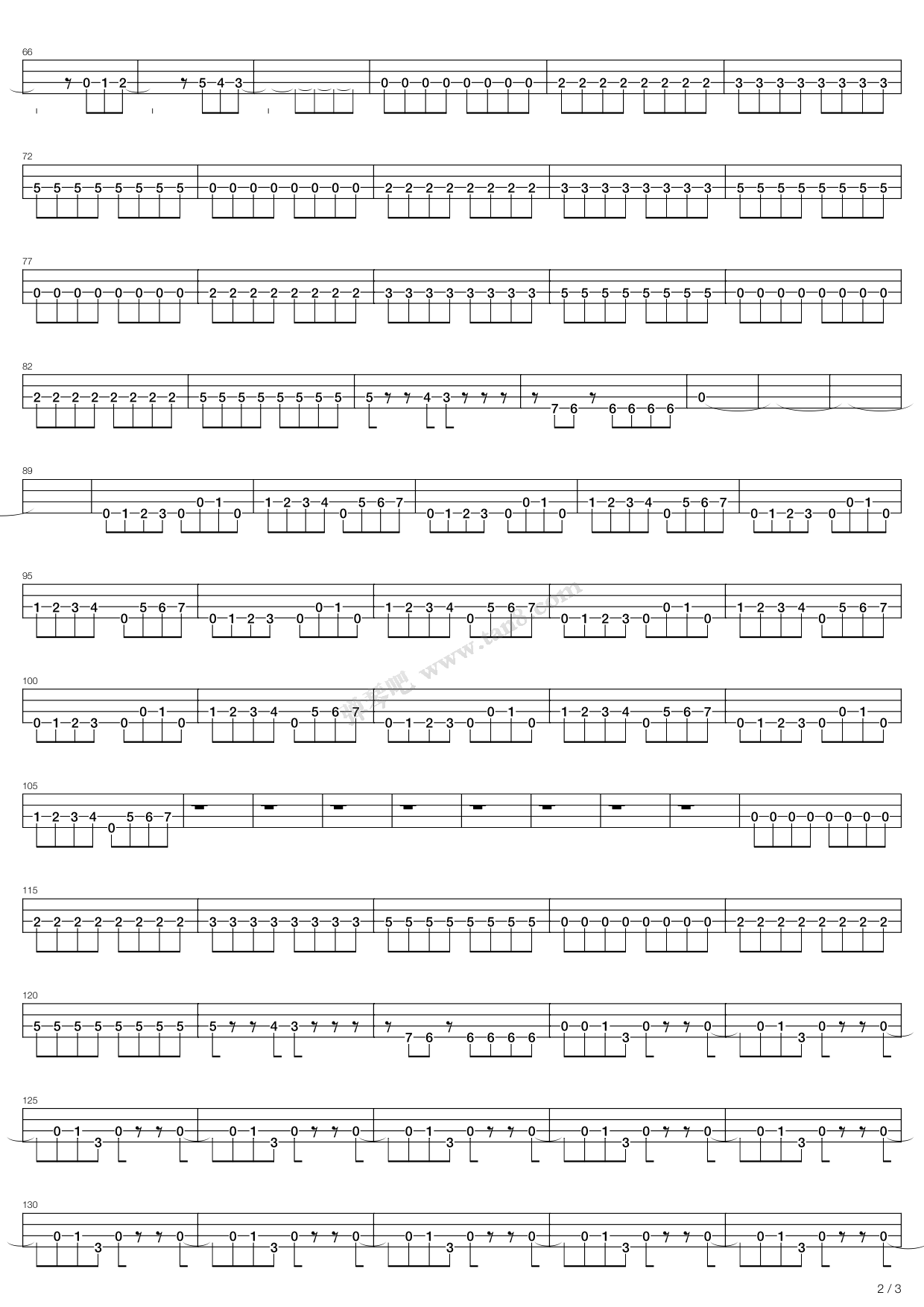 《insomnia》,megadeth(六线谱 吉他谱吉他谱 第14页