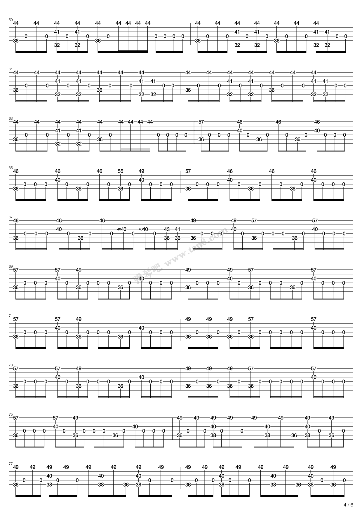 wake up 吉他谱-虫虫吉他谱免费下载