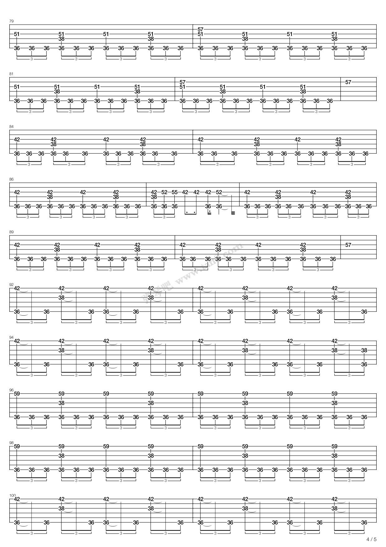 《bed of razors》,children of bodom(六线谱 吉他谱吉他谱 第23页