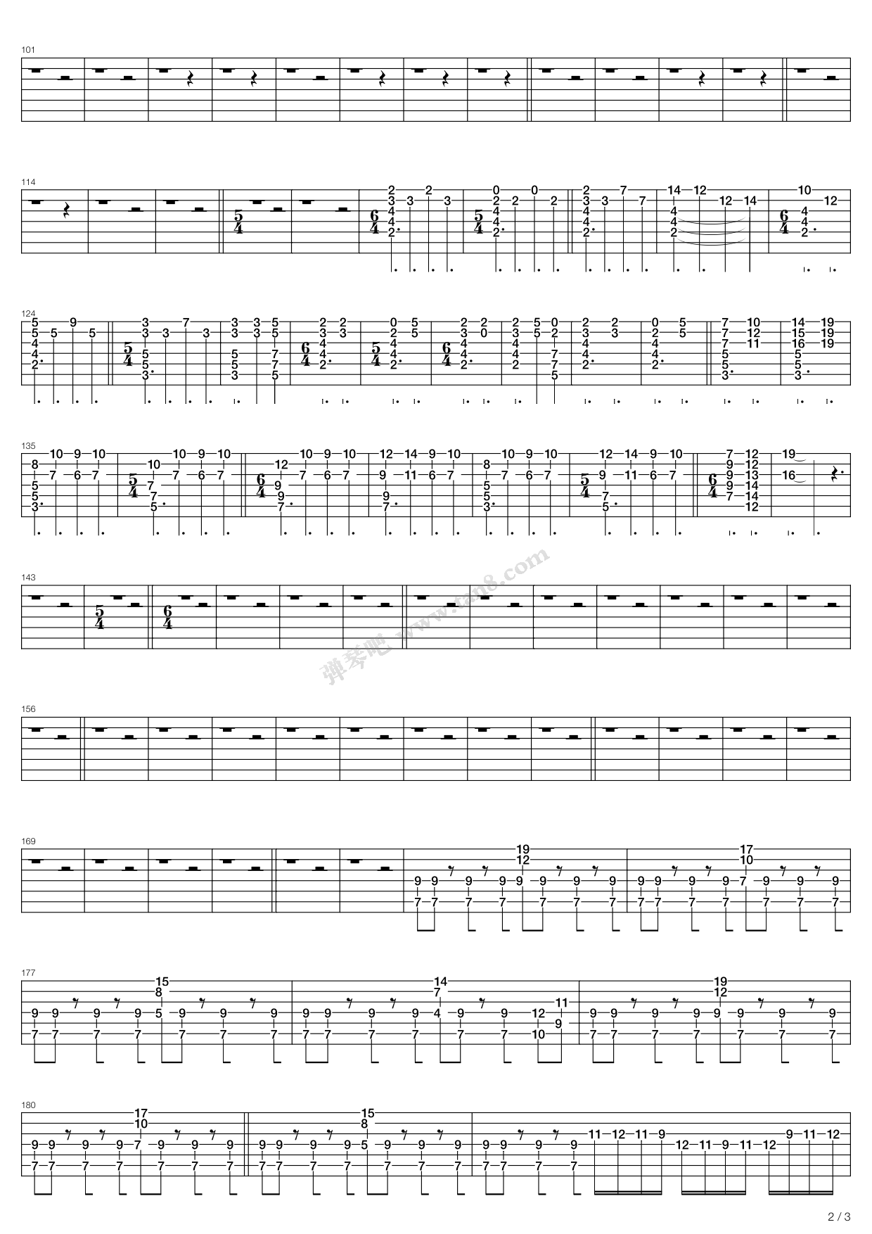 《these walls》,dream theater(六线谱 吉他谱吉他谱 第19页