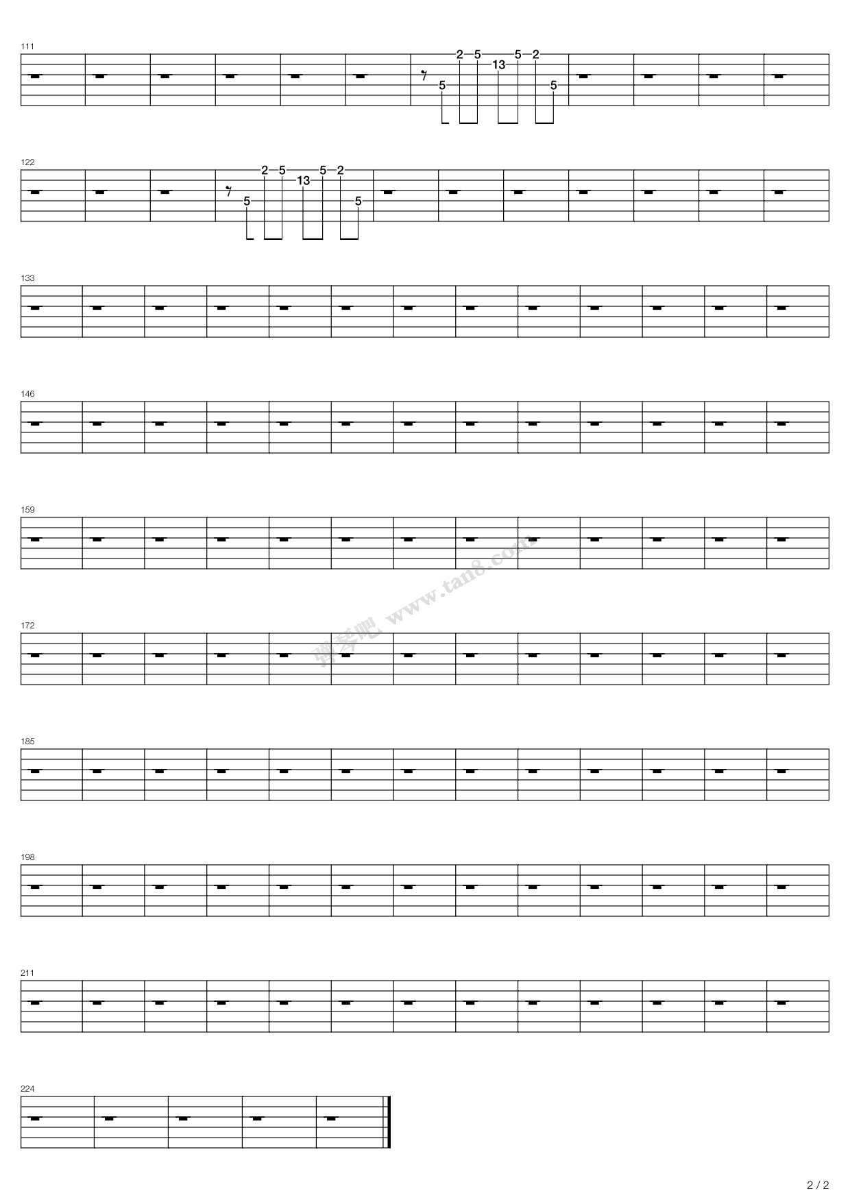 《speed of light》,joe satriani(六线谱 吉他谱吉他谱 第22页