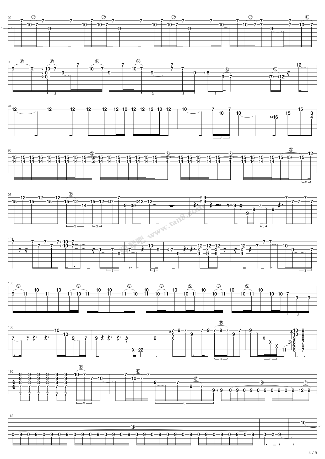 《Red House》,Joe Satriani（六线谱 调六线吉他谱虫虫吉他谱免费下载