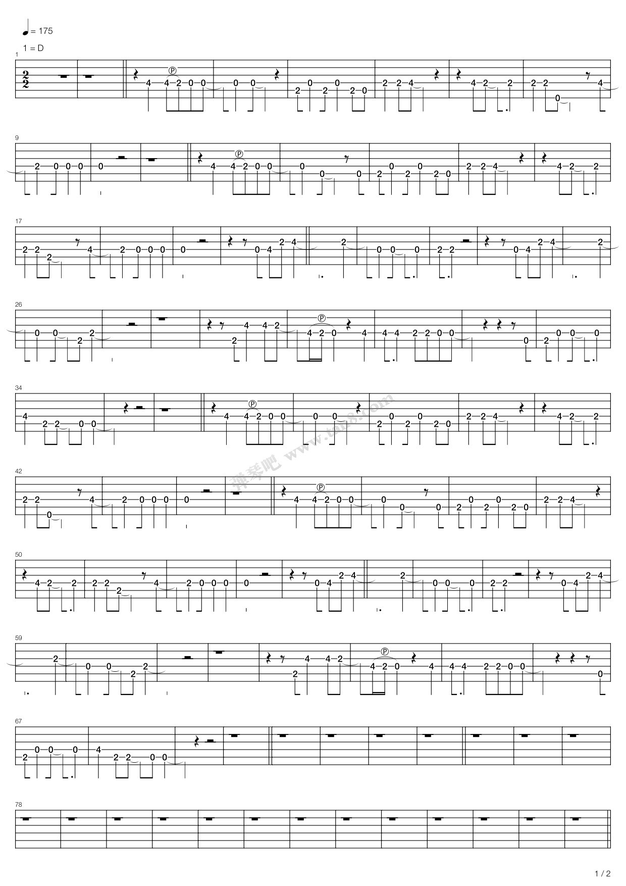 《who says》,john mayer(六线谱 吉他谱吉他谱 第1页