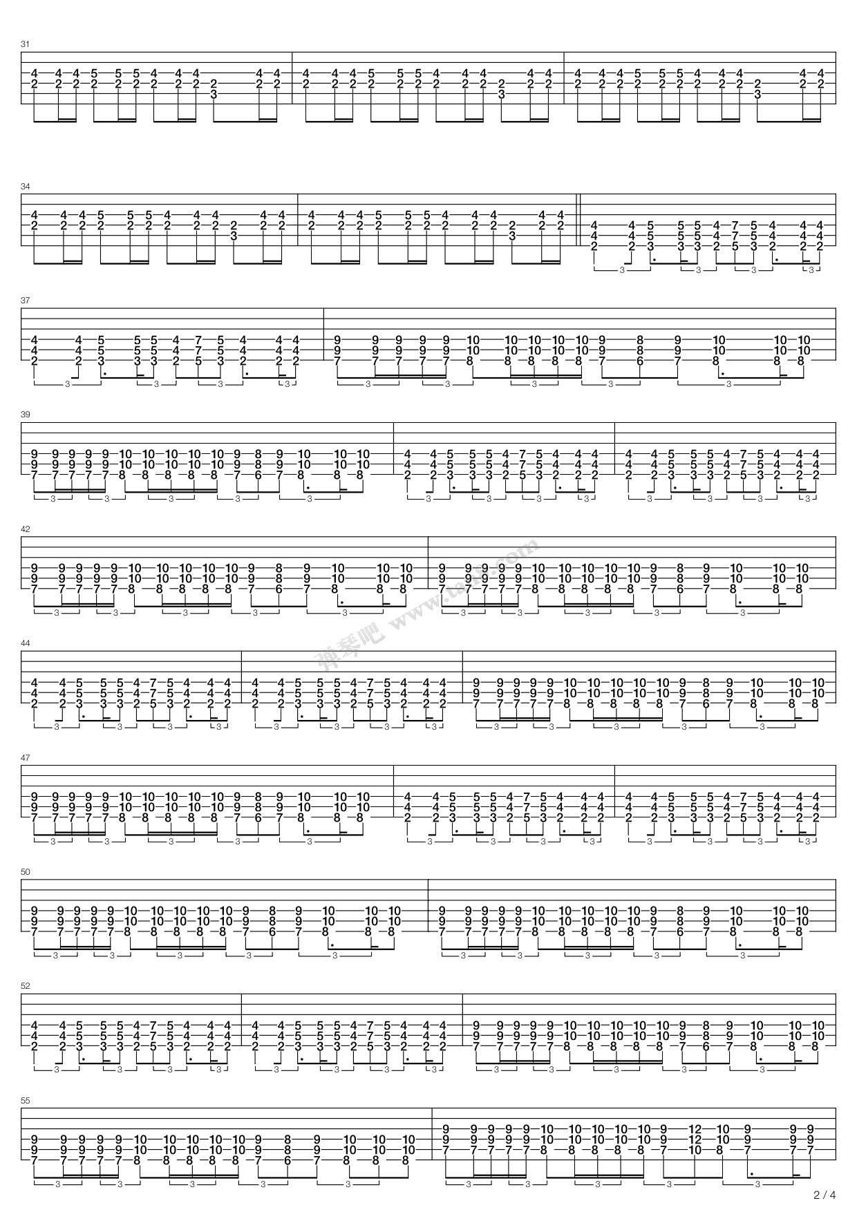《wolves》,marduk(六线谱 吉他谱吉他谱 第2页