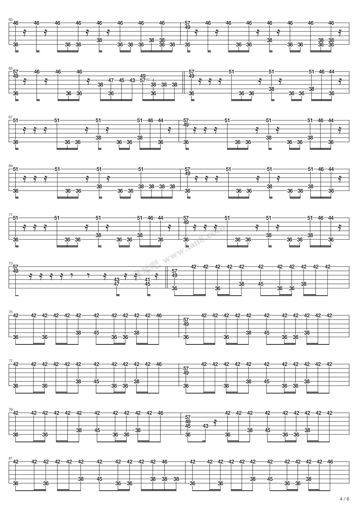 《the monster》,eminem(六线谱 吉他谱吉他谱 第9页