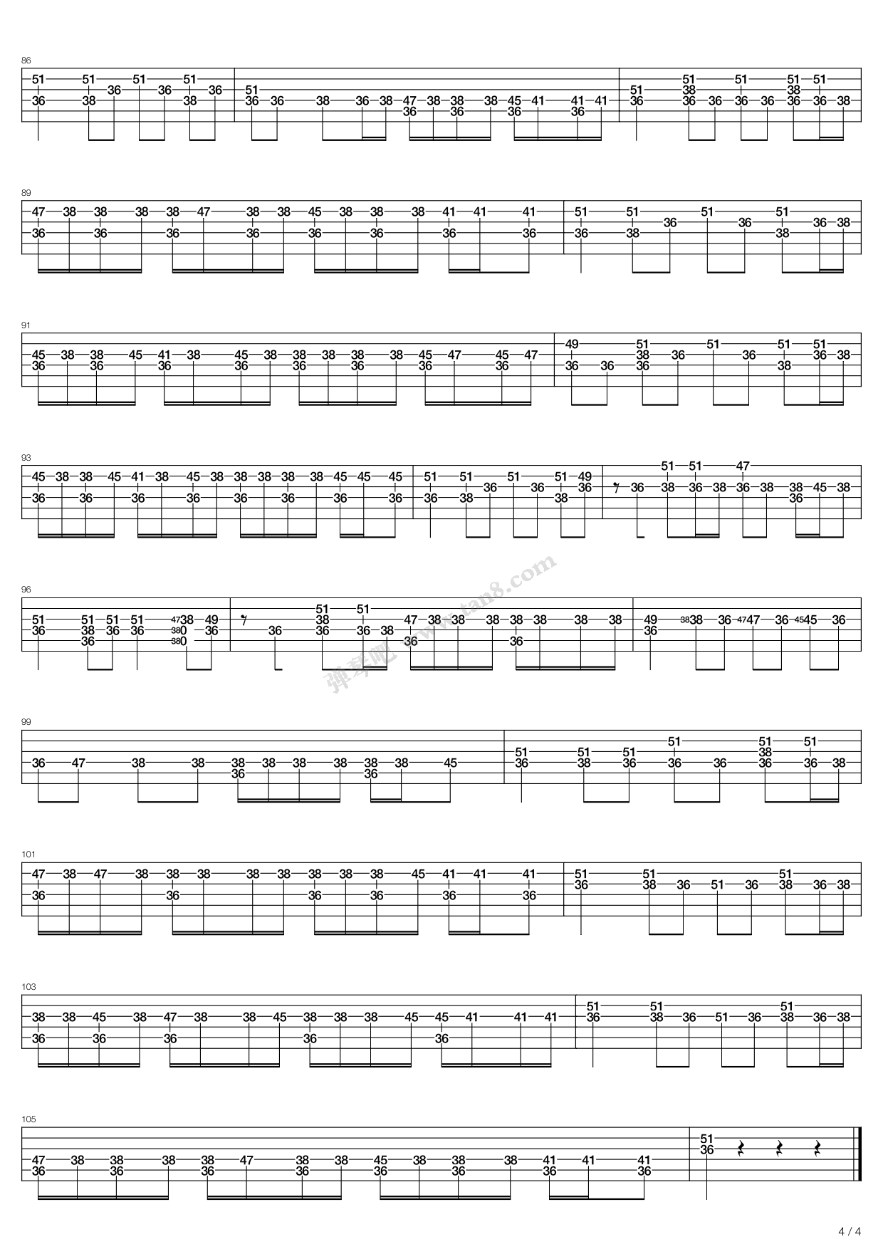 《fire》,jimi hendrix(六线谱 吉他谱吉他谱 第13页