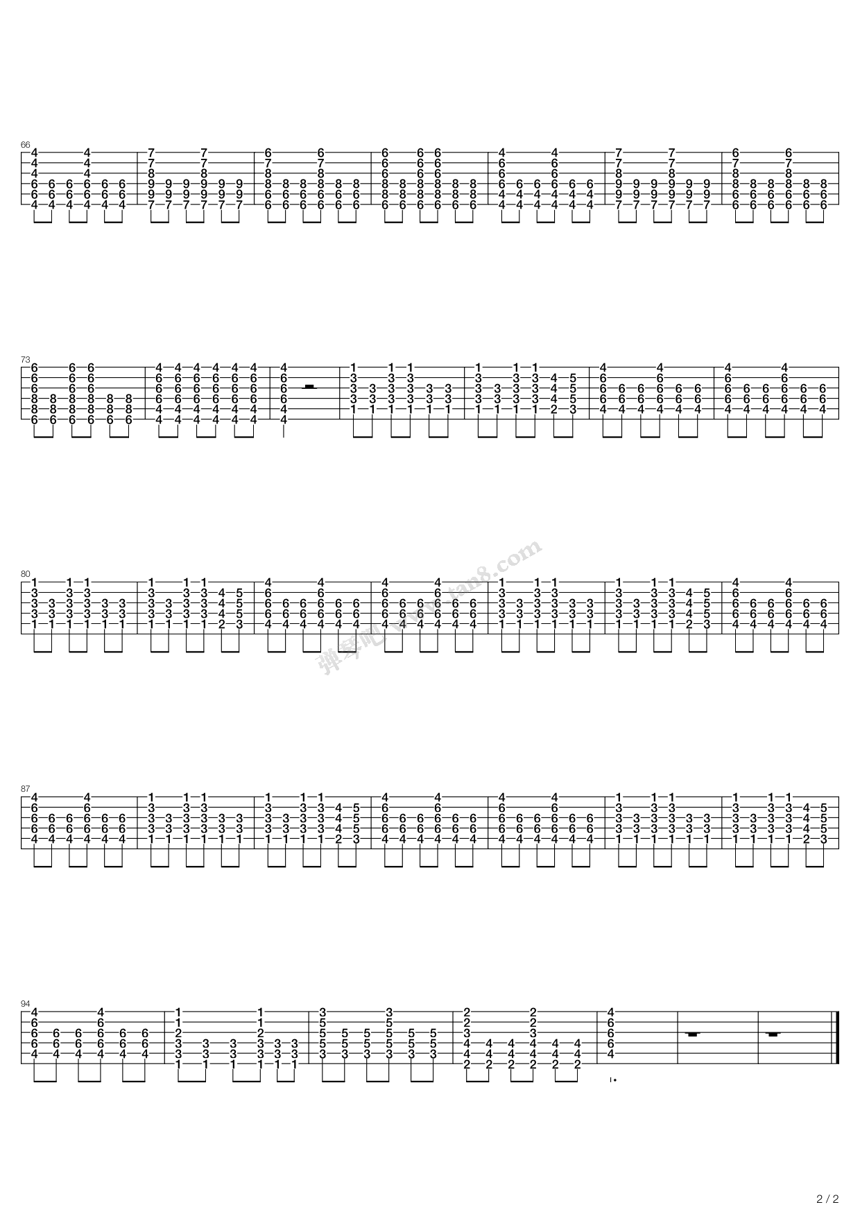 Rock N Roll Suicide 吉他谱虫虫吉他谱免费下载