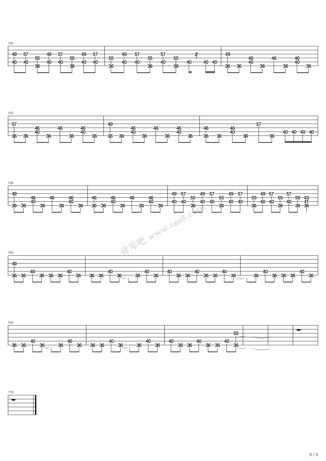 《Promises》,The Cranberries（六线谱 调六线吉他谱虫虫吉他谱免费下载