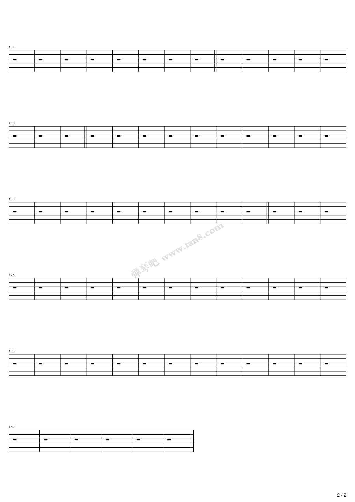 《worst》,ナイトメア(六线谱 吉他谱吉他谱 第10页