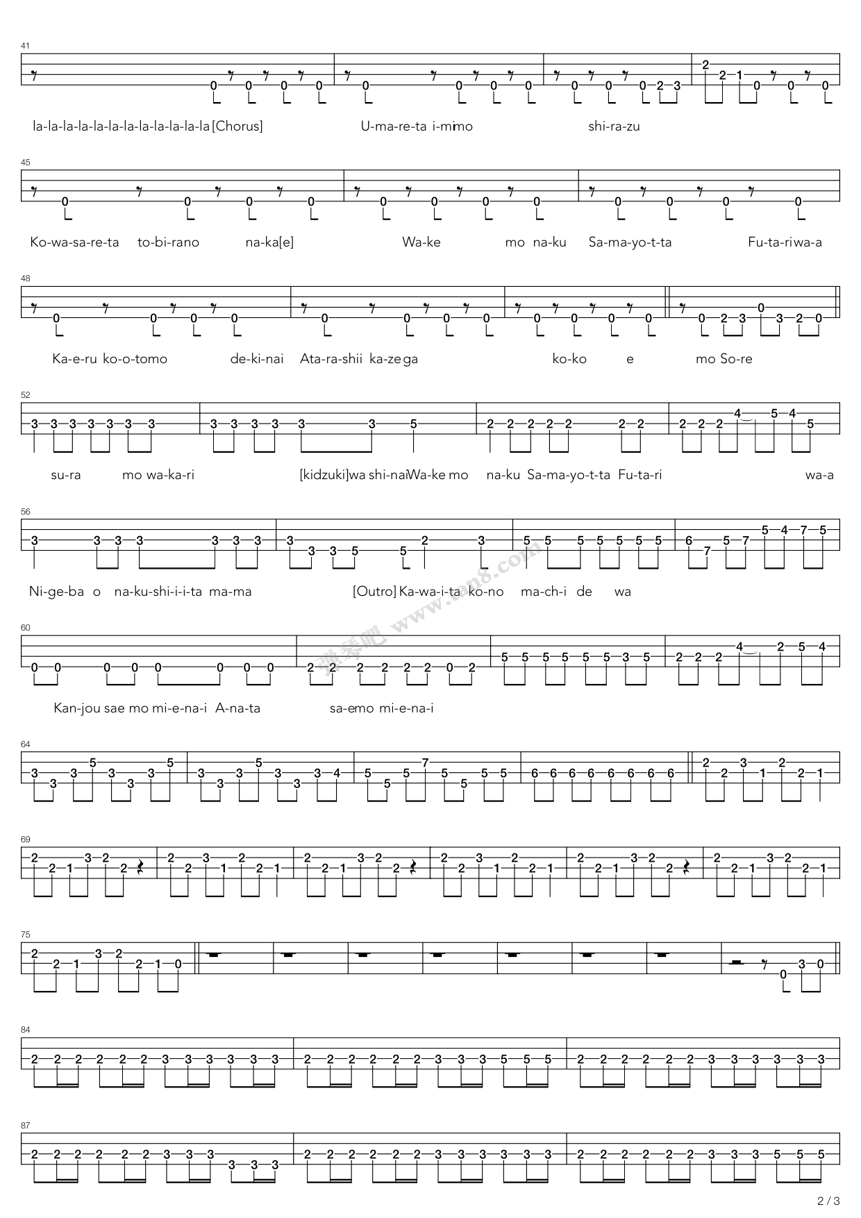 sandy time 吉他谱-虫虫吉他谱免费下载