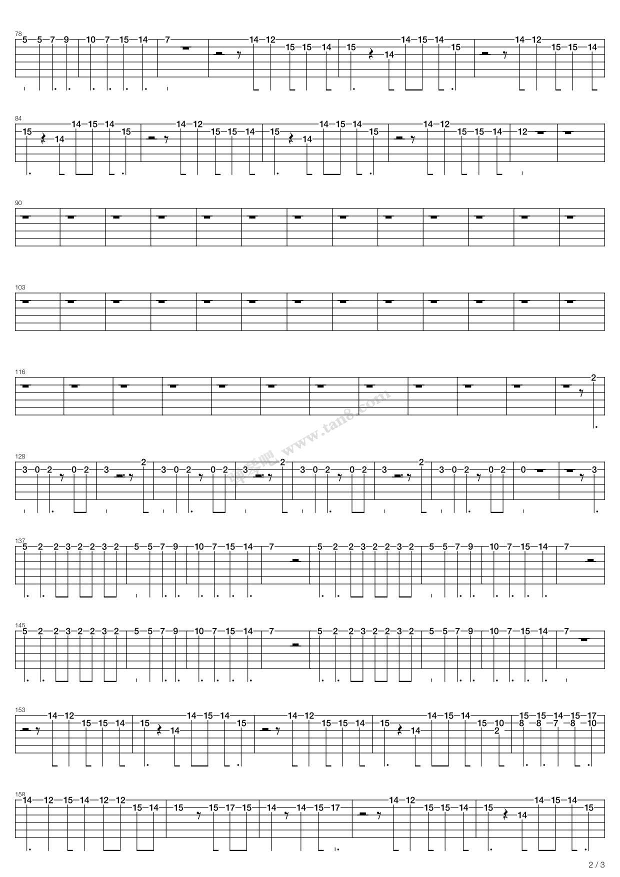 《forever and ever》,luna sea(六线谱 吉他谱吉他谱 第21页