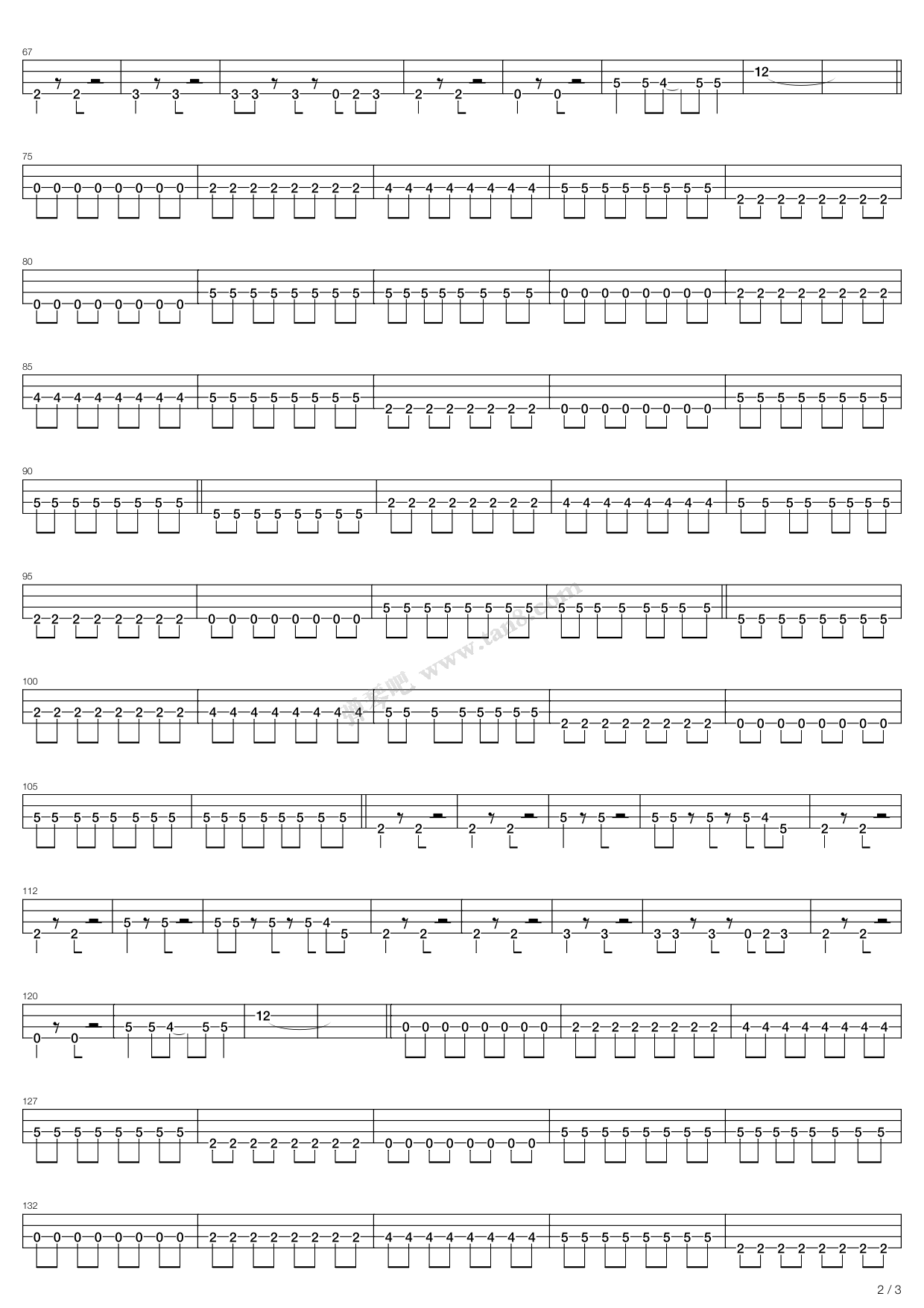 blue tear ～人鱼の涙～(蓝色眼泪 吉他谱-虫虫吉他谱免费下载