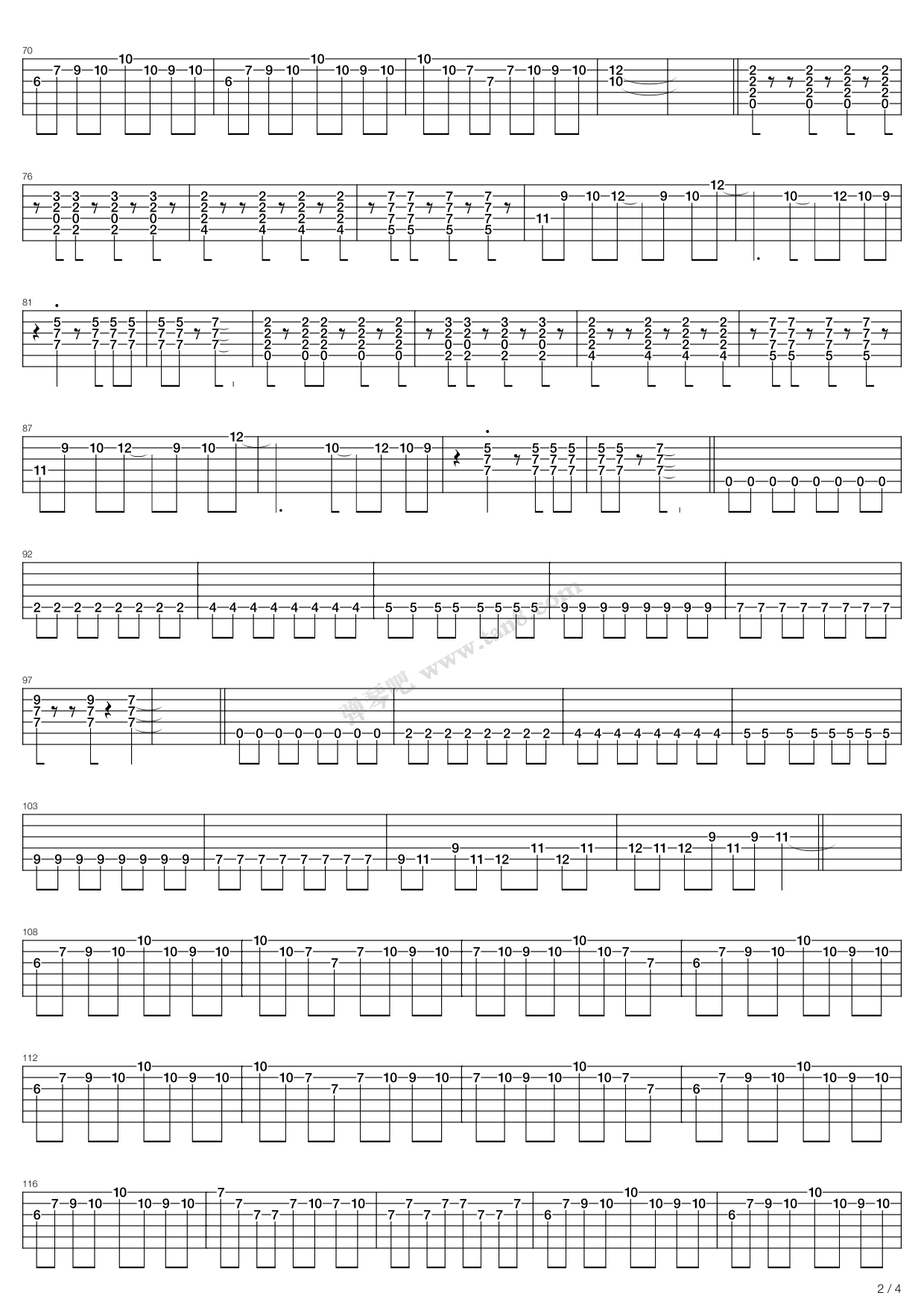 blue tear ～人鱼の涙～(蓝色眼泪 吉他谱-虫虫吉他谱免费下载