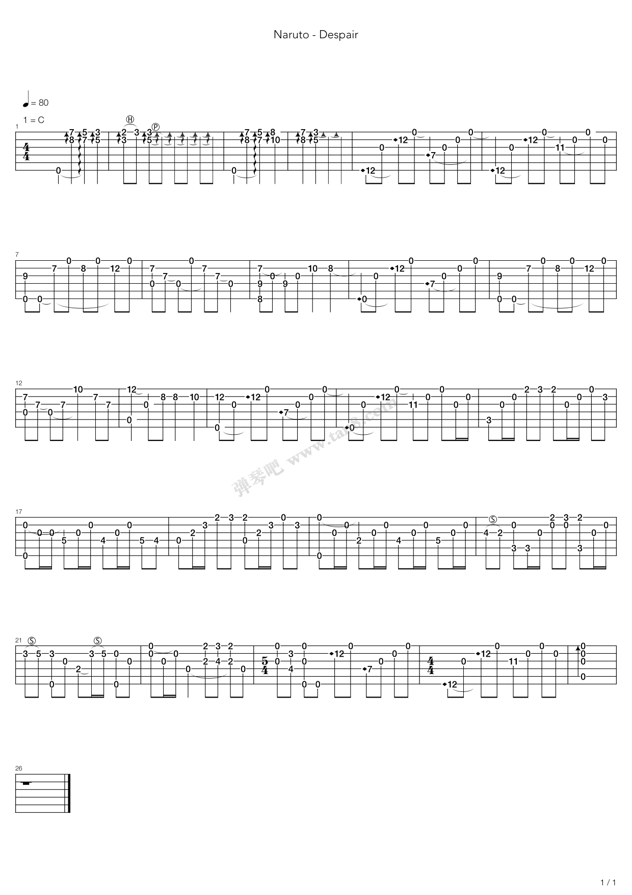 >> >> 高梨康治 >>火影忍者 - despair